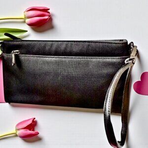 Coach Black Ballistic Nylon Wristlet Convertible to Hand Carry Handbag